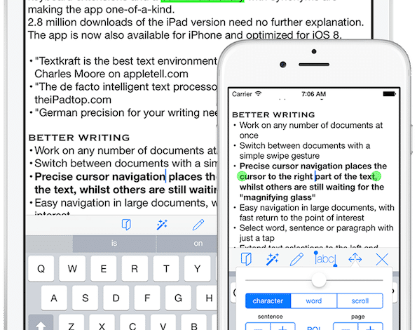 Textkraft Textkraft 010 [App] Textkraft – une application d’aide à l’écriture pour iPhone ou iPad aide à l'écriture