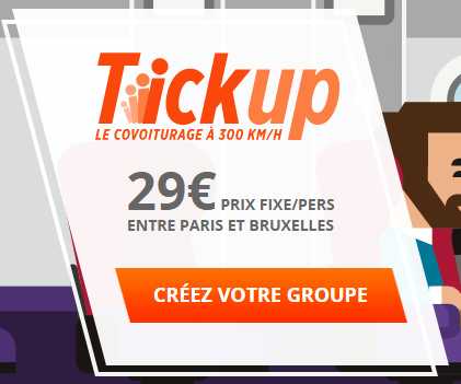 Thalys Thalys2 Tick’Up de Thalys – Le covoiturage Paris-Bruxelles à 300 km/h pour 29€ ! 300km/h
