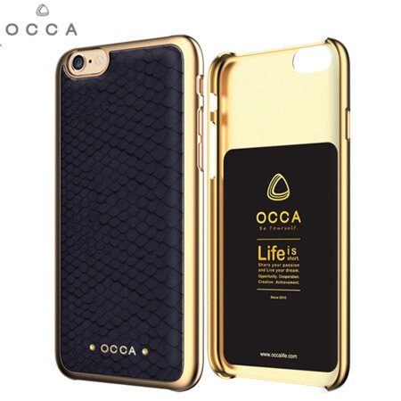 OCCA Coque OCCA 001 Présentation de la coque Occa Wild Cuir Premium – Grise pour iPhone 6 Plus coque