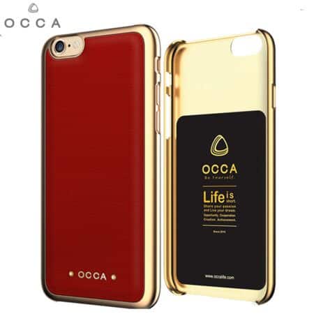 OCCA Coque OCCA 002 Présentation de la coque Occa Wild Cuir Premium – Grise pour iPhone 6 Plus coque