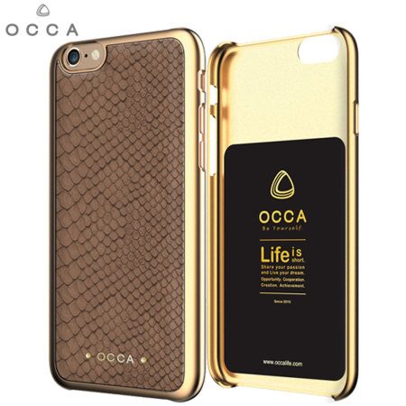 OCCA Coque OCCA 003 Présentation de la coque Occa Wild Cuir Premium – Grise pour iPhone 6 Plus coque
