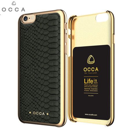 OCCA Coque OCCA 004 Présentation de la coque Occa Wild Cuir Premium – Grise pour iPhone 6 Plus coque