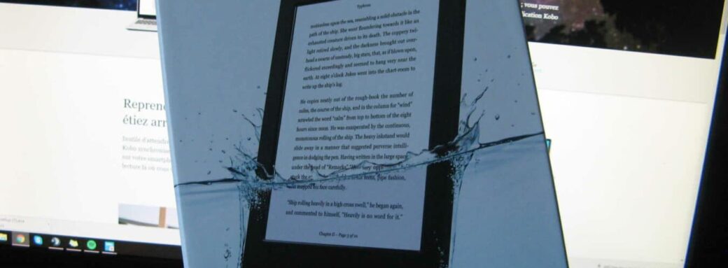 Kobo IMG 4193 scaled [TEST] Une liseuse qui n’a pas peur d’être mouillée – Kobo Aura H2O aqua