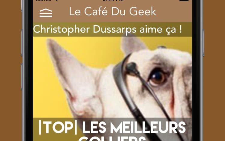 application iPhone 6 Screenshot copie L’application Le Café du Geek se met à jour ! application