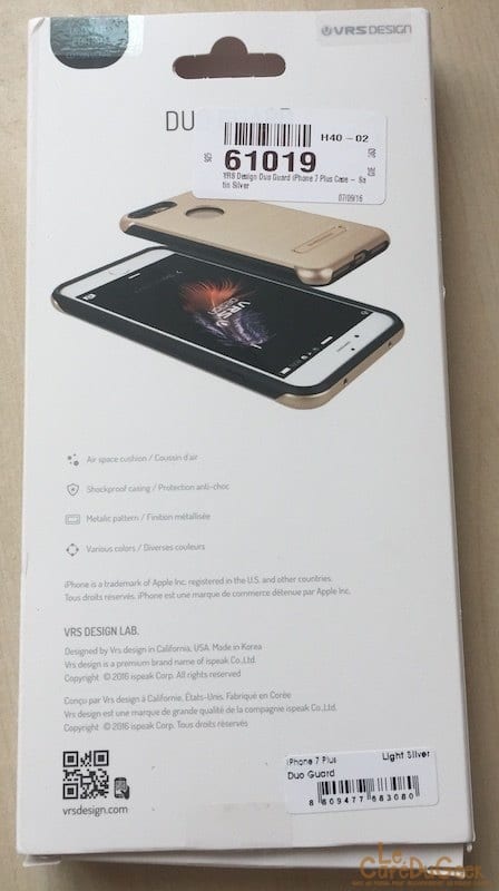 Coque iPhone 7 plus - DUO GUARD de chez VRS DESIGN