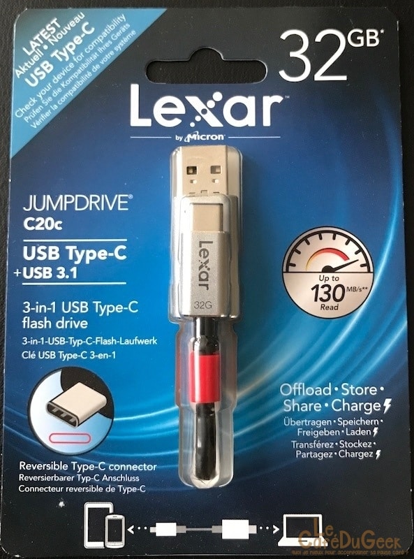 JumpDrive Lexar JumpDrive 014 [TEST] Clé Lexar JumpDrive C20i, une clé USB pour iOS bien pratique Android