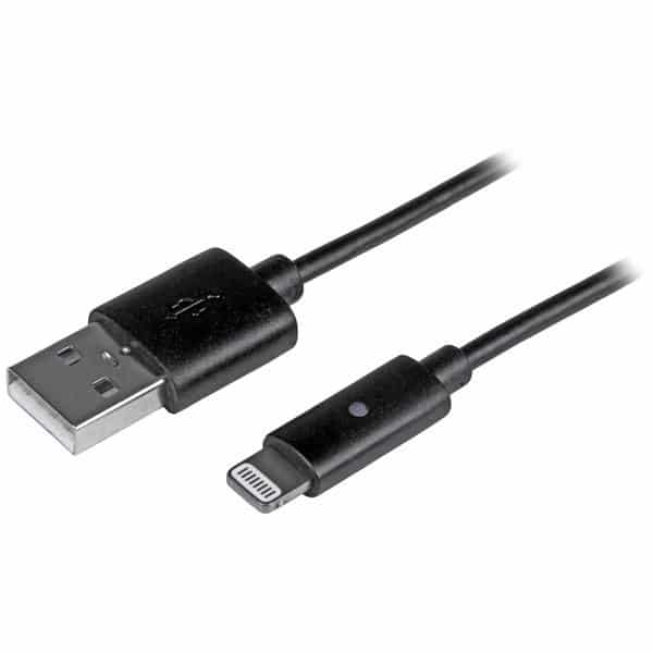 indicateur de chargement LED Startech cableLED 006 [Test] Câble Lightning-USB avec indicateur de chargement LED câble USB