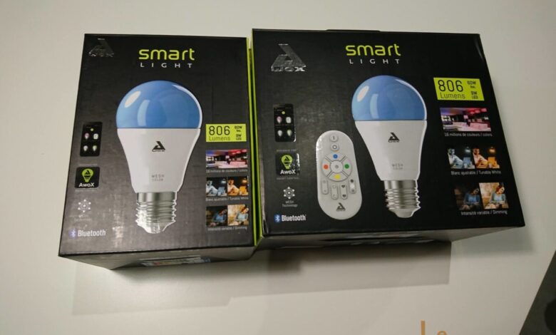 smartlight DSC 0049 scaled [TEST] Awox SmartLIGHT Mesh – Les ampoules connectées Made In France ampoule