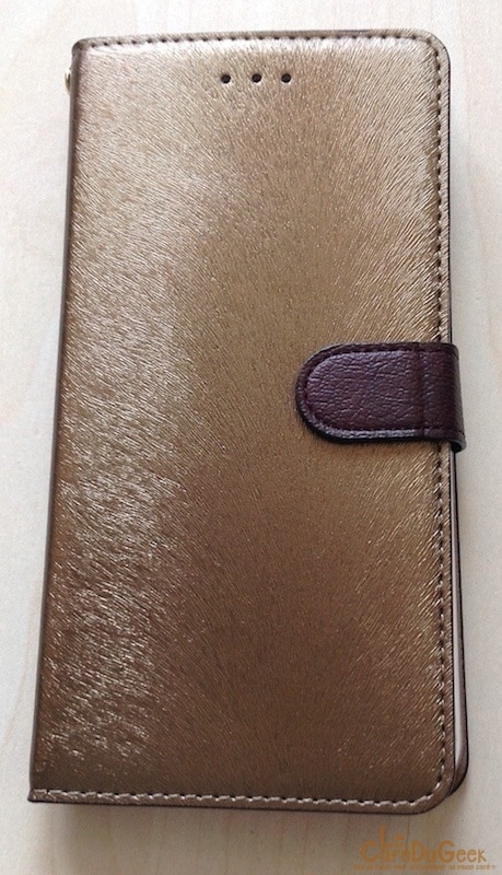 Hansmare Hansmare 001 [Test] Housse Hansmare en cuir brun dorée pour iPhone 7 Plus, une belle protection coque
