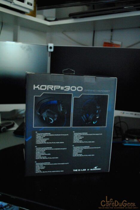 Korp#300 Dos 468x700 [Test] G-Lab Korp#300, le casque qui va vous faire vibrer. Casque gameur
