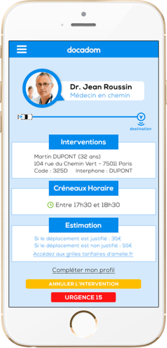 Docadom image 2 STARTUP – Docadom : Trouver un médecin à domicile rapidement appli