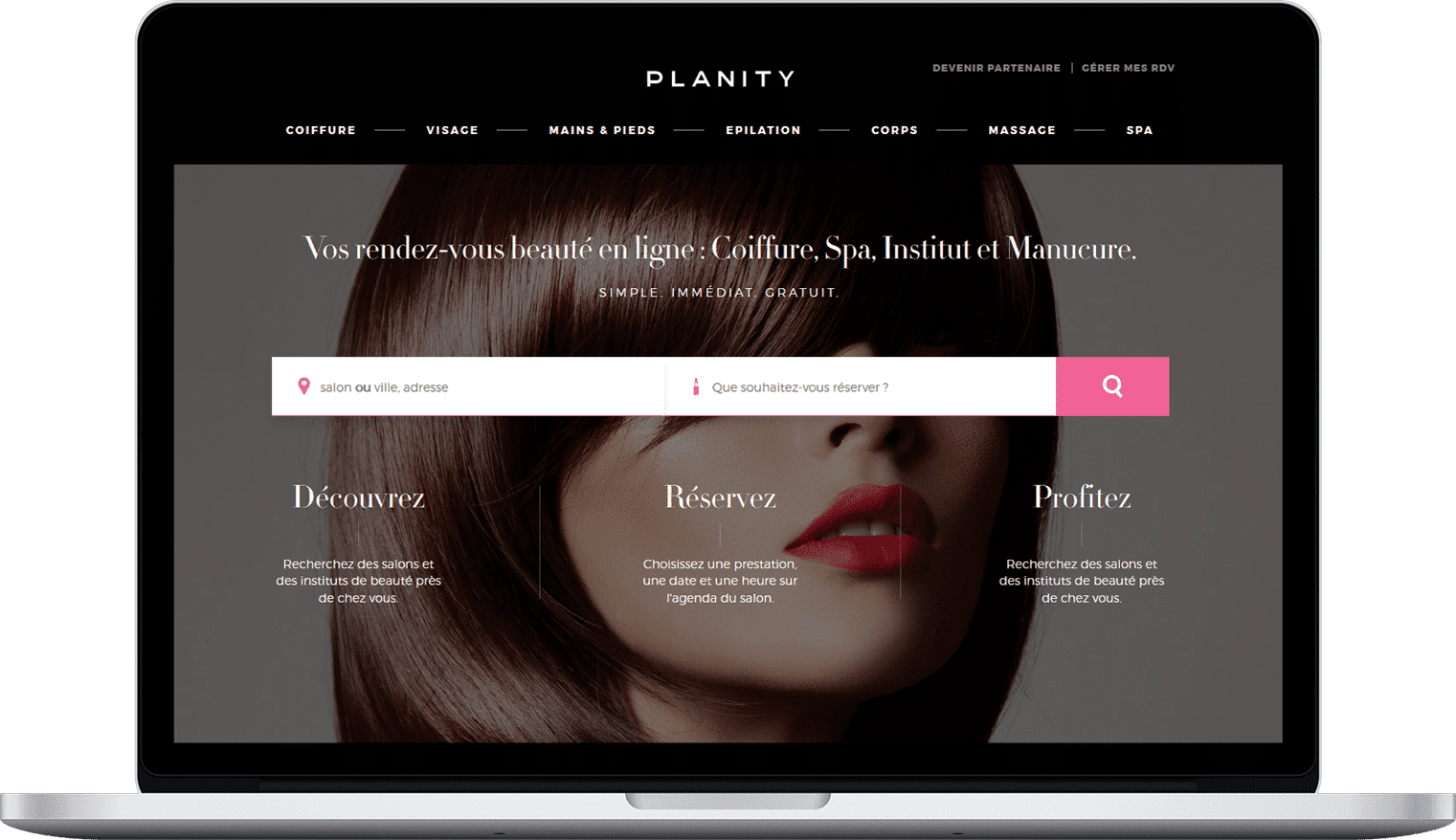 Planity Desktop Start-up – Planity : Prendre soin de soi n’a jamais été aussi simple et rapide ! barbier