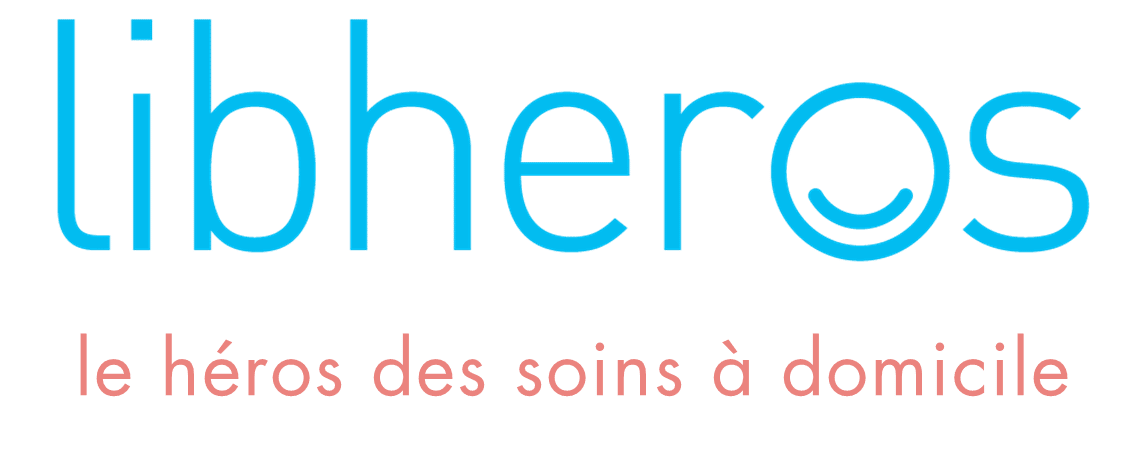 Libhéros New logo avec Punchline Start-up – Libhéros : Facilite les soins de santé à domicile aide