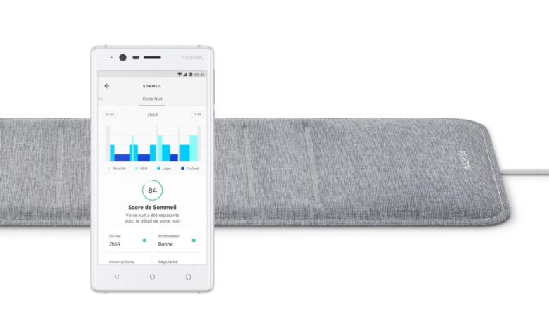 Nokia Sleep Health Mate FR scaled #CES2018 – Nokia améliore le sommeil avec sa Steel HR Rose Gold et le Sleep ! ces 2018