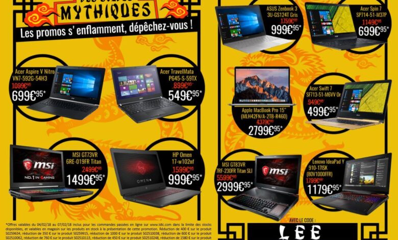 LDLC Promo Pc portables