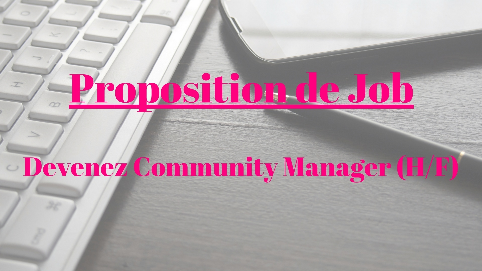 community manager Proposition de Job Proposition de Job – Devenez Community Manager chez Le Café du Geek cm