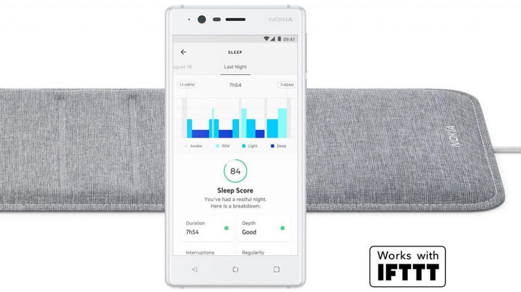 Nokia Sleep 3 1 Améliorer vos nuits avec Nokia Sleep, le tracker de sommeil maintenant disponible ! Capteur de sommeil