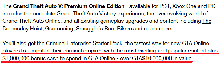 GTA 5 CP Rockstar Games News – GTA 5 en version Premium Online Edition : Du neuf avec du vieux ! GTA