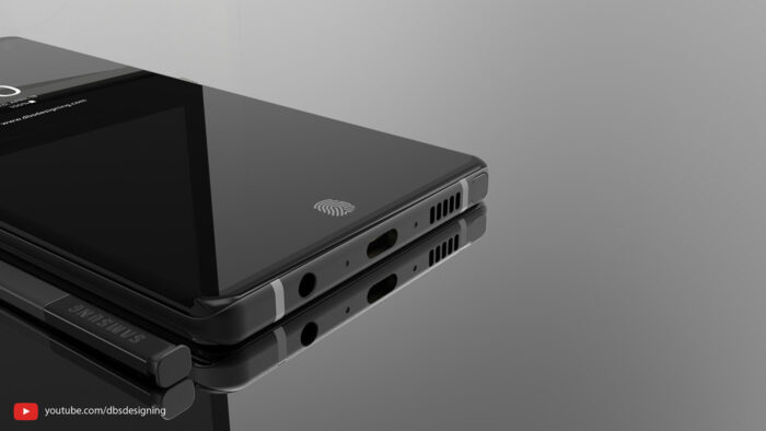 Le Galaxy Note 9-son capteur d'empreintes par DBS Design