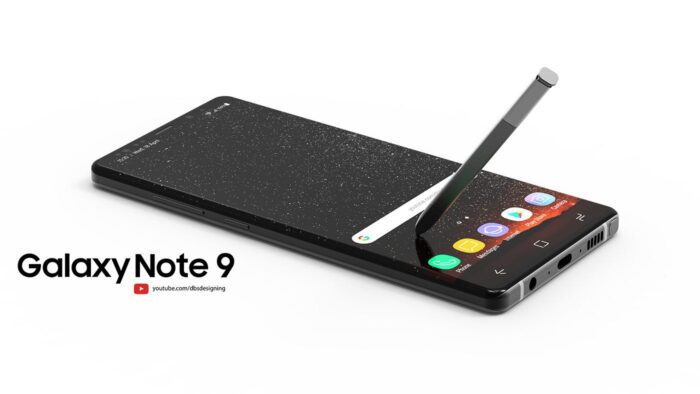 Le Galaxy Note 9 de profil par DBS Design