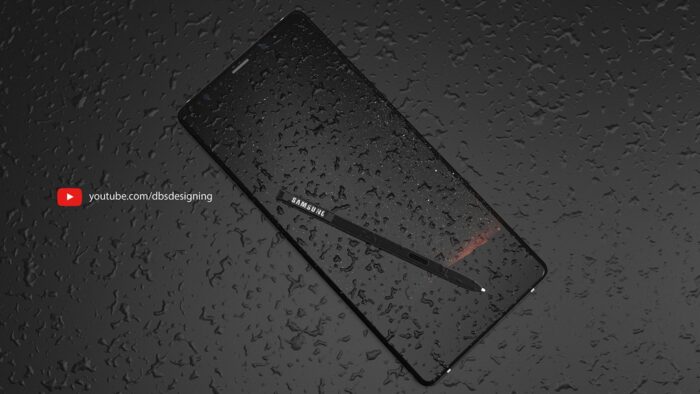 Le Galaxy Note 9 sous la pluie par DBS Design