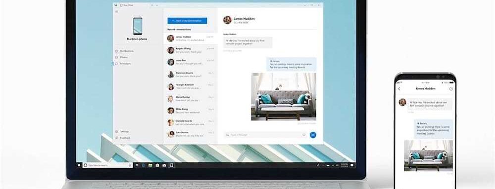 iMessage YourPhone iMessage sur Windows et Lenovo diminue les bordures #TechCoffee borderless