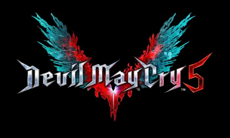 Devil may cry DMC5 logo TM on black 1528625208 scaled #E32018 – Devil May Cry 5, le retour de Dante capcom
