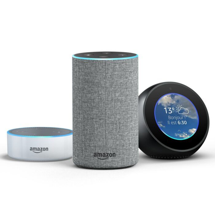 Amazon Echo Echo family 700x700 Produits Amazon : Echo, Fire TV Stick, Prime Vidéo jusqu’à -50% – ? Bon Plan Alexa