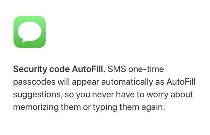 Security code AutoFill