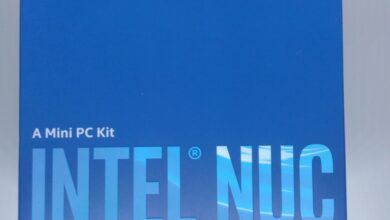 Intel NUC-Packaging vue de dessus