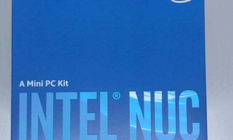 Intel NUC-Packaging vue de dessus