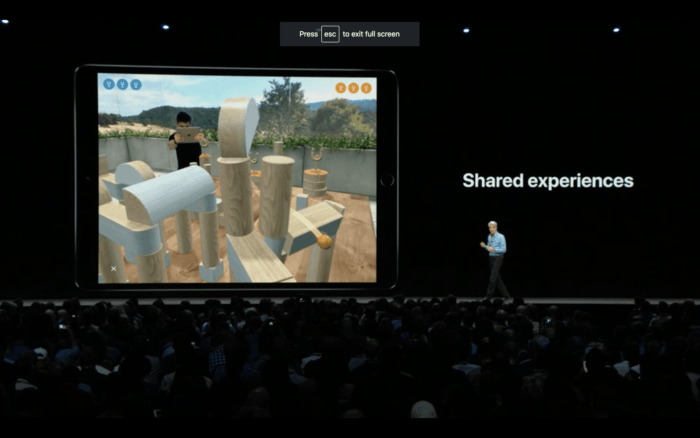 WWDC18 iOS 12 AR Shared Experiences Multiuser 700x438 WWDC 2018 : Suivez en direct la conférence Apple sur iOS 12 et MacOS macOS