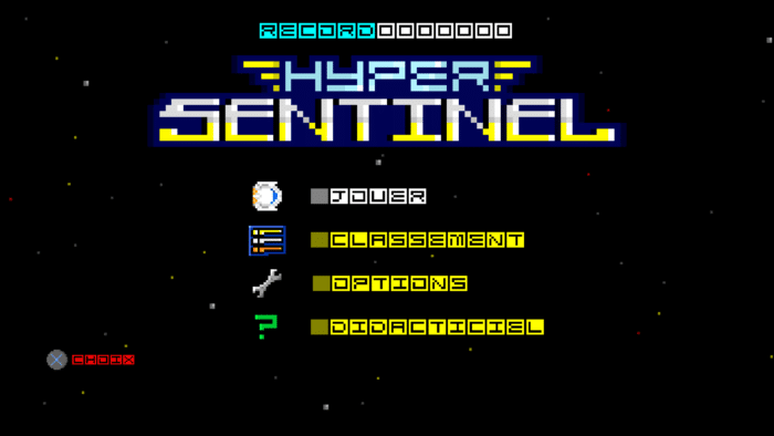 Hyper Sentinel_Menu principal