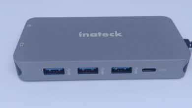 inateck-SC01001-côté USB3 et USB-C