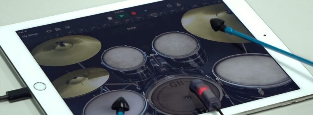 Touchbeat Smart Drum Kit batterie Touchbeat Smart Drum Kit : La batterie musicale à emmener partout application