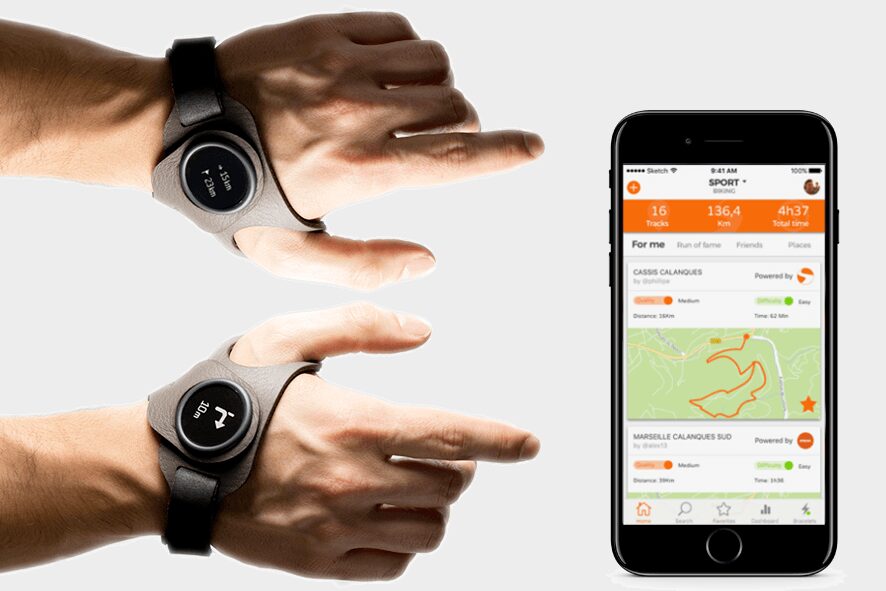 onTracks Bracelets onTracks update avec fond onTracks – Le GPS qui se porte aux poignets crowdfunding