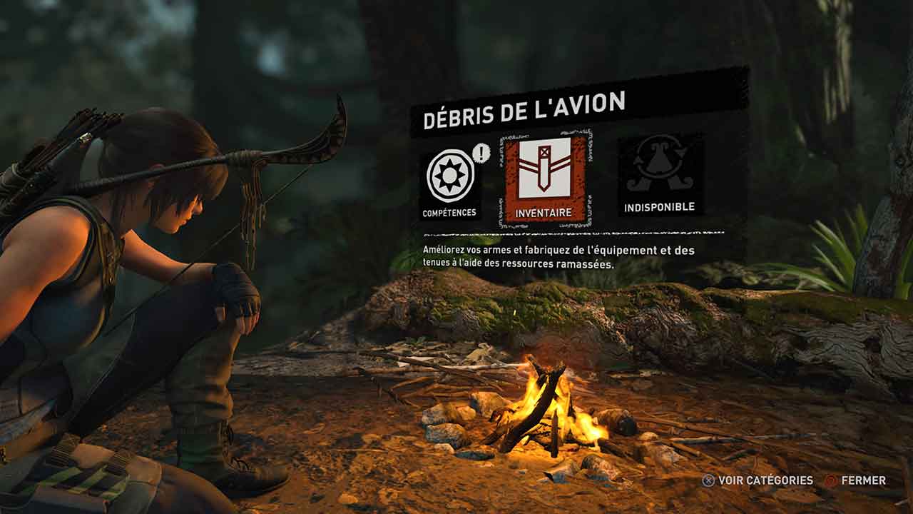 Shadow of the Tomb Raider Shadow of the Tomb Raider menu inventaire changer tenue Shadow of the Tomb Raider : L’opus le plus abouti ? lara croft