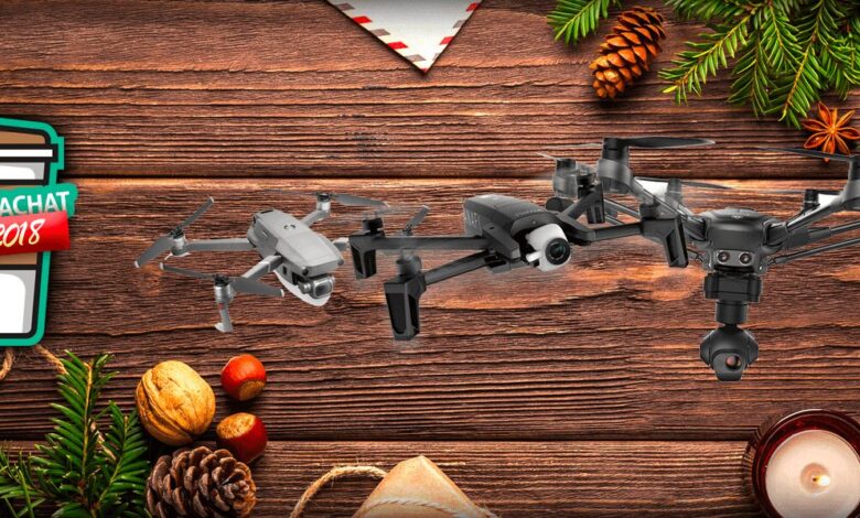 Drones drones noel scaled Guide d’achat de Noël 2018 : notre sélection de drones dji