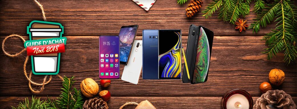 smartphones smartphone noel scaled Guide d’achat de Noël 2018 : notre sélection des meilleurs smartphones de l’année Android