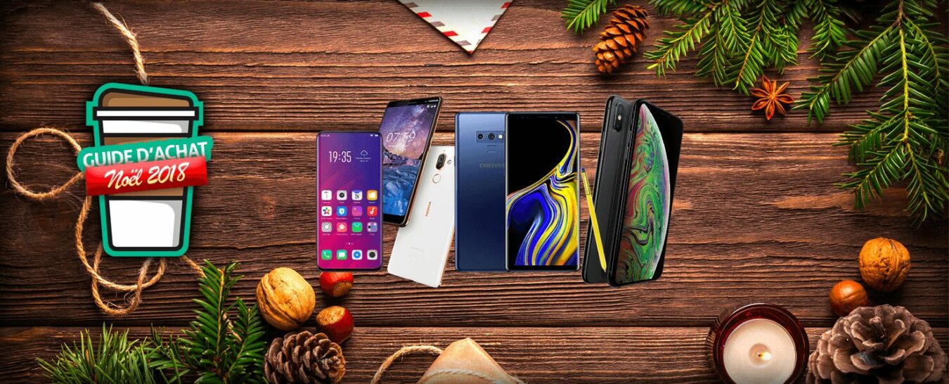 smartphones smartphone noel scaled Guide d’achat de Noël 2018 : notre sélection des meilleurs smartphones de l’année Android