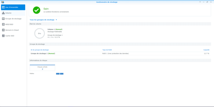 NAS Capture1 1 Test – NAS Synology DS718+ :  le NAS multimédia parfait ? DS718+