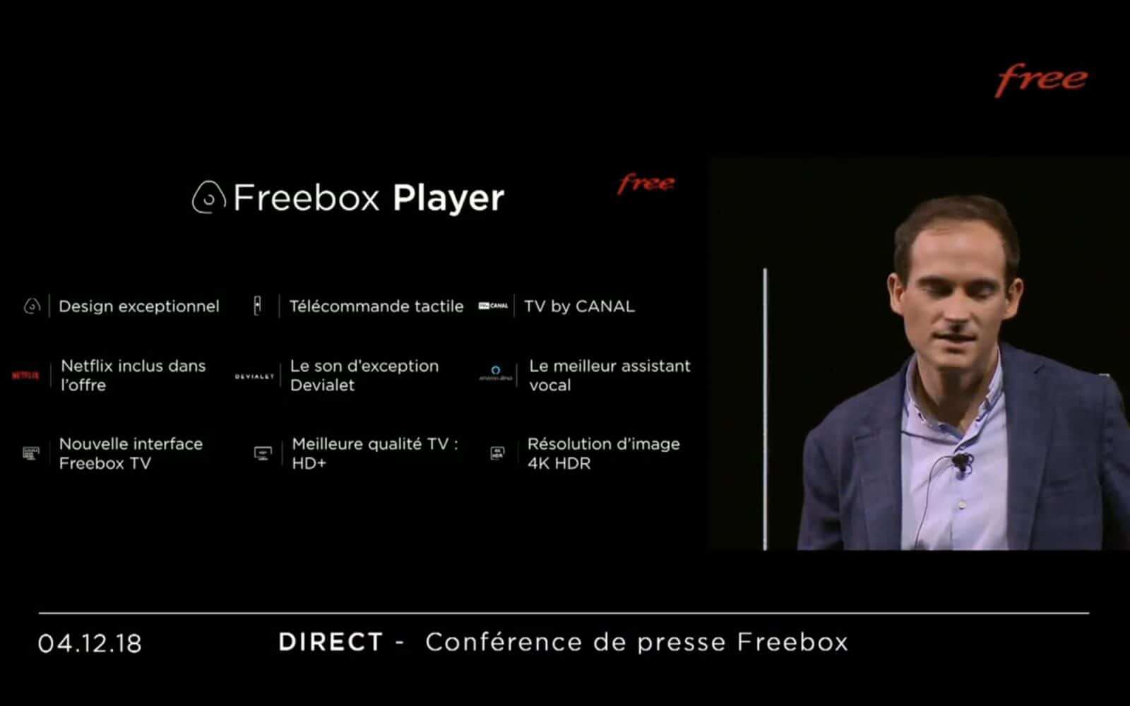 Freebox FreeboxPlayer1 Conférence Free : Découvrez les nouvelles Freebox en détail ! delta