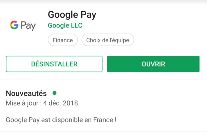 google pay Screenshot 20181211 061643 700x460 Google Pay débarque (enfin) en France : Payez avec votre smartphone ! google pay
