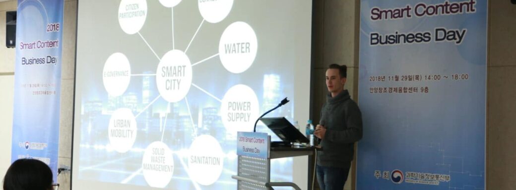 Smart Contents Center Biz startups speaker