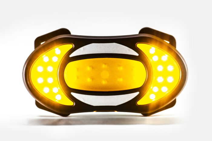 Exemple du dispositif pour moto repris pour Clic-Light Cycle