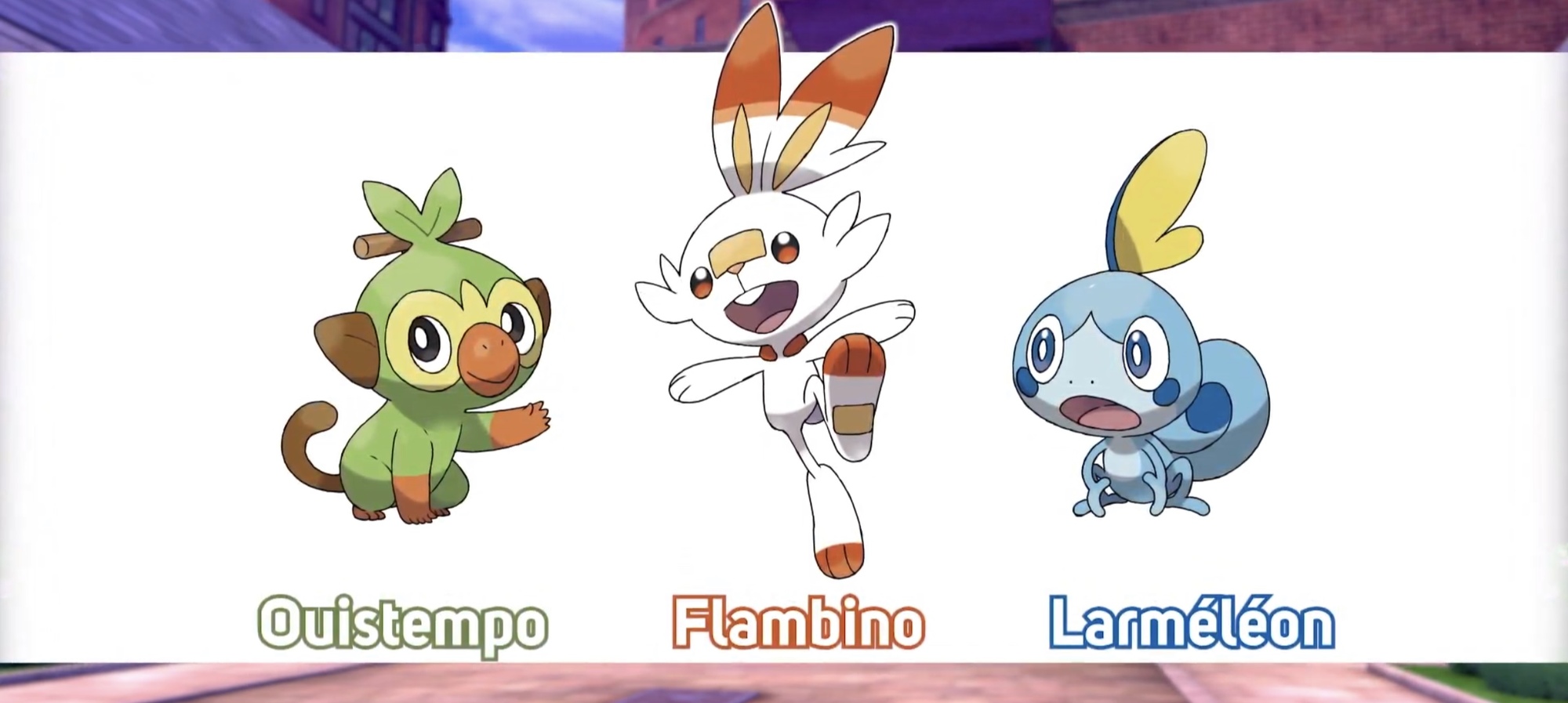 Starter Pokémon Épée et Bouclier 