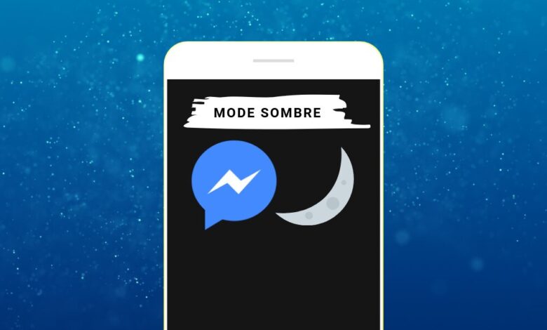 Mode sombre Facebook Messenger