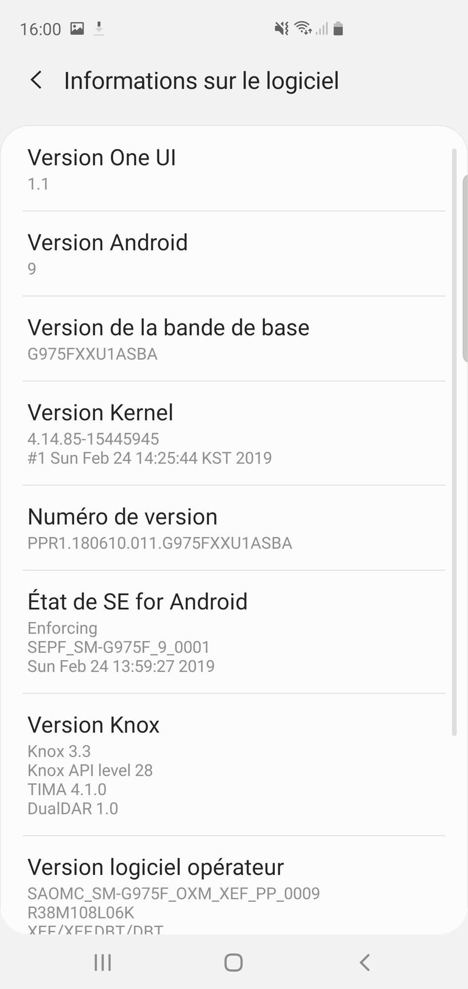 Screenshot 20190324 160028 Settings - Test – Samsung Galaxy S10+ : Proche du smartphone parfait - Le Café du Geek - LCDG Samsung Galaxy S10+ Screenshot 20190324 160028 Settings Test – Samsung Galaxy S10+ : Proche du smartphone parfait S10+