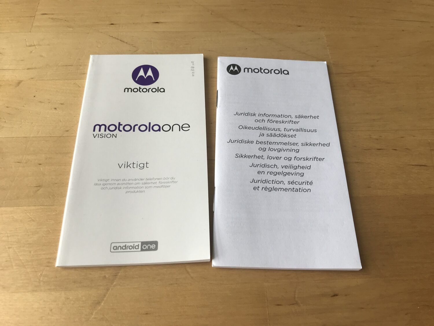 Notices d'utilisation Motorola One Vision