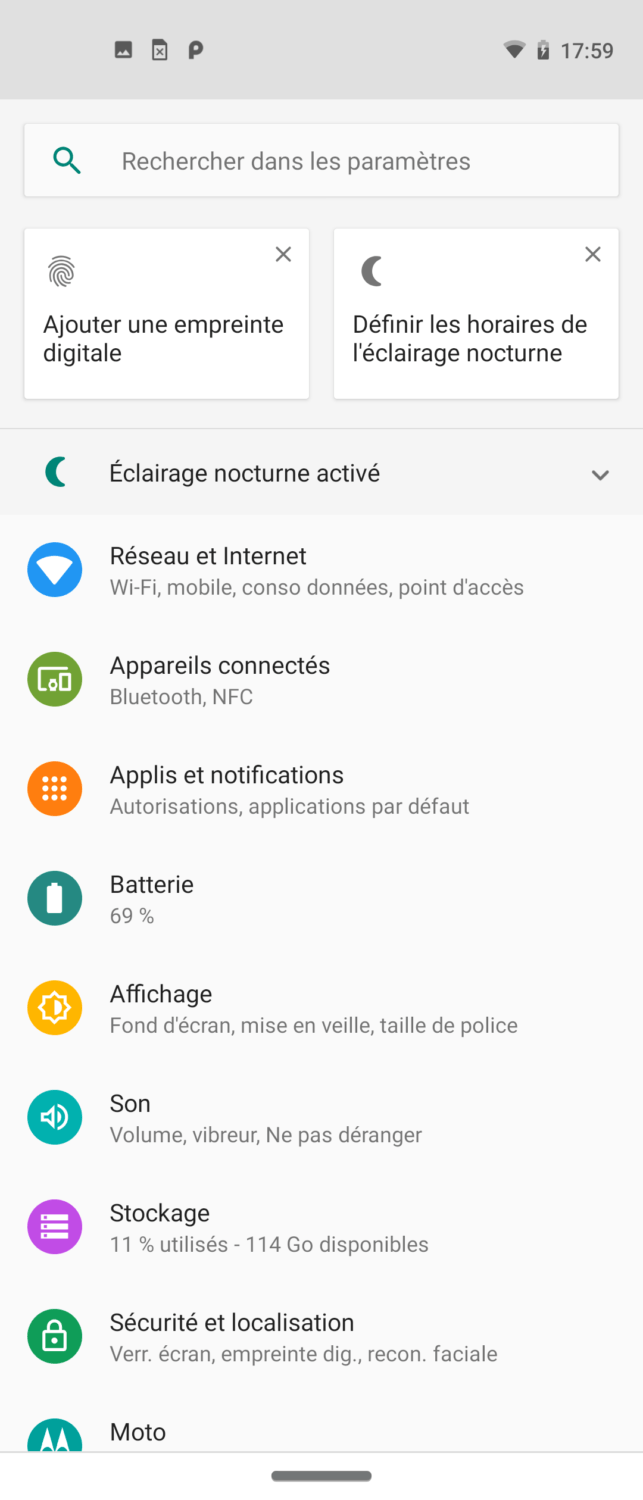 Test du Motorola One Vision :  Un smartphone avec quelques déceptions.. Android One